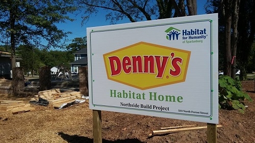 GOUPSTATE VIDEO: Denny's employees help build Habitat house