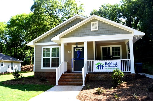 The Northside Rotary Club Habitat Home, built in 2015. 