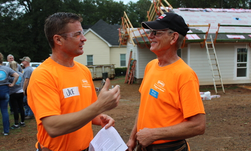 GOUPSTATE: 'Denny's Day' volunteers tackles trio of Habitat homes