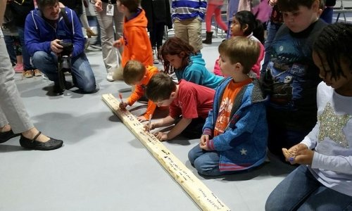 GOUPSTATE: Pauline-Glenn Springs students leave words of encouragement at Habitat house